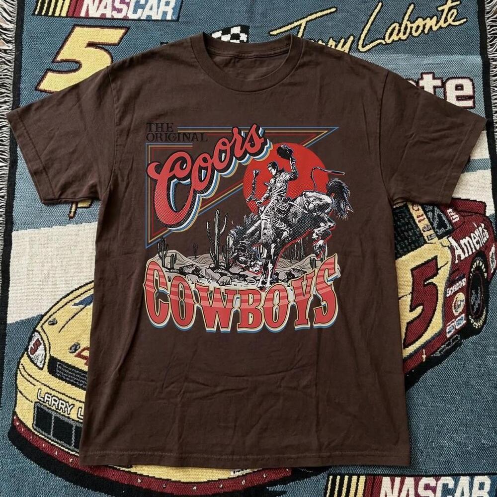 Brown Coors Cowboy T Shirt